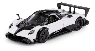 Pagani Zonda R Italian Sports Car Model Toy Diecast White RMZ 1:34-1:39 Scale