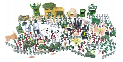 Big Playset Military Base Army Soldiers Tanks Planes Toy Gift 300 PCS