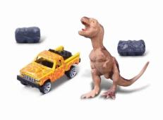 Toy Dino Adventure Collection Maisto Tyrannosaurus T-Rex + Metal Car 1:64