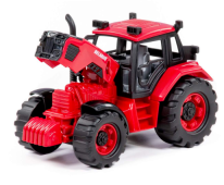 Tractor Farm MTZ Belarus Open Hood Red Blue Toy Gift Children