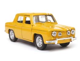 Renault R8 French Legendary Car Model Diecast Yellow 1:34 Welly Opening Doors