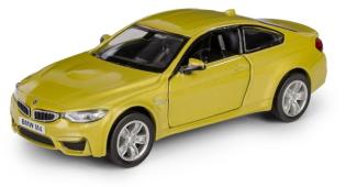 BMW M4 Germany Luxury Car Model Yellow Diecast RMZ City 1:34