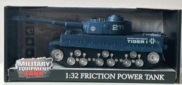 Big Tank Tiger I Type 99Main Model Toy 1:32 Scale Music Headlight Friction Power