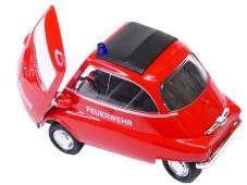 BMW Isetta Germany Fire Brigade Car Model Toy Diecast 1:34-1:39 Scale Welly