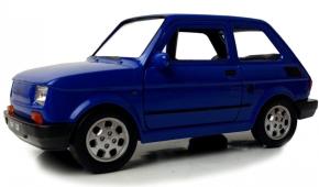 Fiat126p Legendary Polish/Italian Car Model Blue Diecast 1:43 Welly