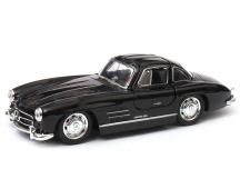 Mercedes-Benz 300 SL Germany Car Model Toy Black Diecast 1:34-1:39 Scale Welly
