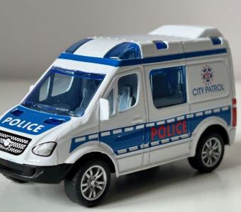 Police City Patrol Car Van Model Diecast Toy 1:50-1:60 Scale
