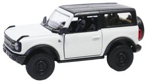 2023 Ford Bronco American Car Model Toy White Diecast 1:34-1:39 Scale Welly