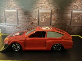 Alfa Romeo Alfetta Legendary Italian 1981 Car Model Red 1:43 Polistil + Sticker