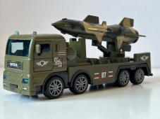 Lorry/Truck Military Army Rocket Model Diecast Toy 1:50 Scale Pull-Back
