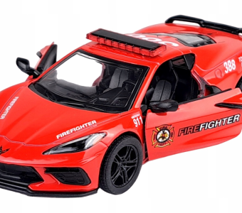 2017 Camaro ZL1 Firefighter USA Car Model Diecast Toy Open Doors 1:36 Kinsmart