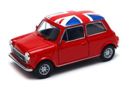 Mini Cooper 1300 British Legendary Car Model Red Diecast Toy 1:34 Welly