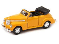 Opel Kapitan Cabriolet 1938 Germany Vintage Car Model Diecast Toy Yellow 1:34