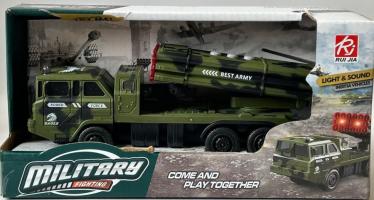 Lorry/Truck Military Launcher Rocket Light Sounds Model Toy 1:43-1:50 Scale