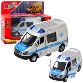 Mercedes Sprinter Police Van Model Toy Diecast Light Sound Probably 1:32 Scale