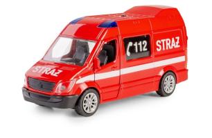 Mercerdes-Benz Polish Fire Brigade Car Model Toy Diecast 1:39-1:43 Scale Daffi