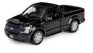 Ford F-150 American Pickup Car Model Diecast Toy RMZ City Black Open Doors 1:32