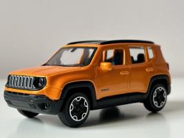 Jeep Renegade 2017 American Car Model Diecast Orange 1:43 Scale Bburago