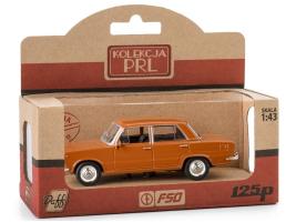 Fiat 125p Polish/Italian Vintage Car Model Diecast Brown1:43 Scale Daffi