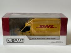 Mercedes-Benz Sprinter DHL Model Toy Car Yellow Diecast 1:48 Scale Kinsmart