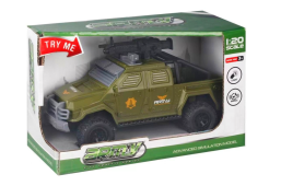 Military Mission Army Car with Gun Function Try My Light Gift Child Toy 1:20