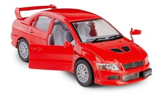 Mitsubishi Lancer Evolution VII Car Model Diecast Red Open Door 1:36 Kinsmart