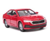 Skoda Octavia New Generation Czech Republic Car Model Red Diecast 1:34 Welly