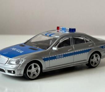 Mercedes S63 AMG Germany/Polish Police Car Model Metal Diecast Toy 1:43 Rastar