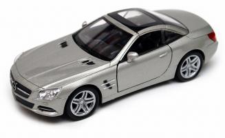 2012 Mercedes-Benz SL 500 Germany Car Model Diecast Silver 1:34-1:39 Scale Welly