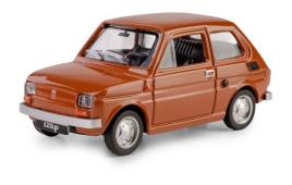Fiat 126p Polish/Italian Vintage Car Model Diecast Brown 1:43 Scale Daffi
