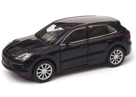 Porsche Cayenne Turbo Germany Car Model Black Diecast 1:34-1:39 Scale Welly