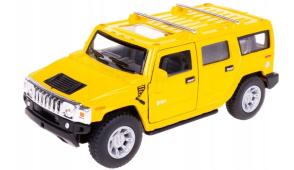 2005 Hummer H2 Sut American Car Model Diecast Toy Yellow 1:40 Scale Kinsmart