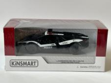 Lamborghini Revuelto Police Edition Car Model Diecast Toy 1:38 Scale Kinsmart
