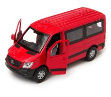 Mercedes-Benz Sprinter Traveliner Car Model Diecast Toy Red 1:34 Welly