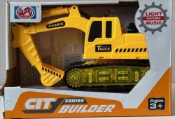 Yellow Excavator Function Try My Light Sounds Model Toy New in Box Probably 1:32
