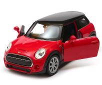 New Mini Hatch Popular British Car Model Red Diecast 1:34-1:39 Scale Welly