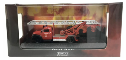 Opel Blitz 1960 Germany Fire Brigade Car Truck Model Red Toy Diecast Atlas 1:72