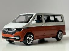 Volkswagen T6 Transporter 2020 Germany Car Model Diecast Orange 1:43 Bburago