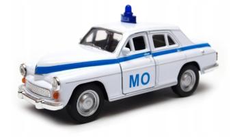 Warszawa 224 Citizens' Militia Polish Car Model Diecast White 1:34