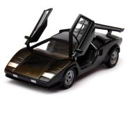 Lamborghini Countach LP 500S Italian Car Model BlackDiecast 1:34:139 Scale Welly