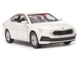 Skoda Octavia New Generation Czech Republic Car Model White Diecast 1:34 Welly