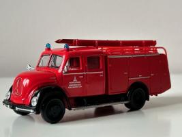 1961 Magirus-Deutz Mercur Germany Fire Brigade Car Truck Model Toy Diecast 1:64