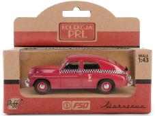 Warszawa M-20 Taxi Polish Vintage Car Model Diecast Red 1:43 Daffi