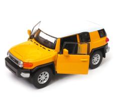 Toyota FJ Cruiser Japanese Car Model Metal Diecast Toy Yellow 1:34 Welly