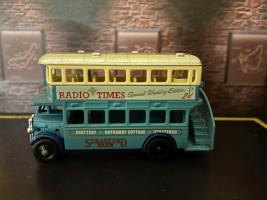 1932 AEC Regent Radio Times British Vintage Bus Model Diecast