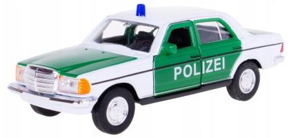 Mercedes-Benz W123 Police Germany Classic Car Model Diecast 1:34-1:39 Welly