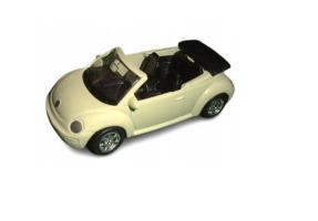 Volkswagen New Beetle Cream Model Diecast 1:60 Scale Welly