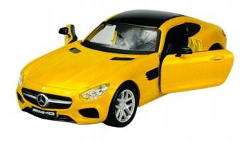 Mercedes-AMG GT Germany Luxury Car Model Diecast Yellow 1:32 Scale Bburago