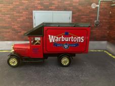 Morris Parcel Van Warburtons British Vintage Car Model Diecast