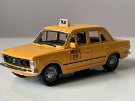 Fiat 125p Taxi Legendary Polish Car Model Yellow Diecast 1:43 Welly
